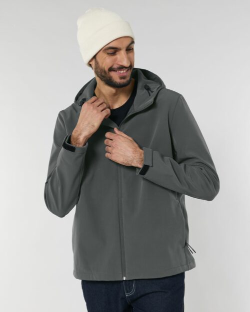 Softshell hooded jacket